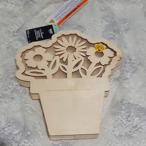 Floral Wooden Art Piece